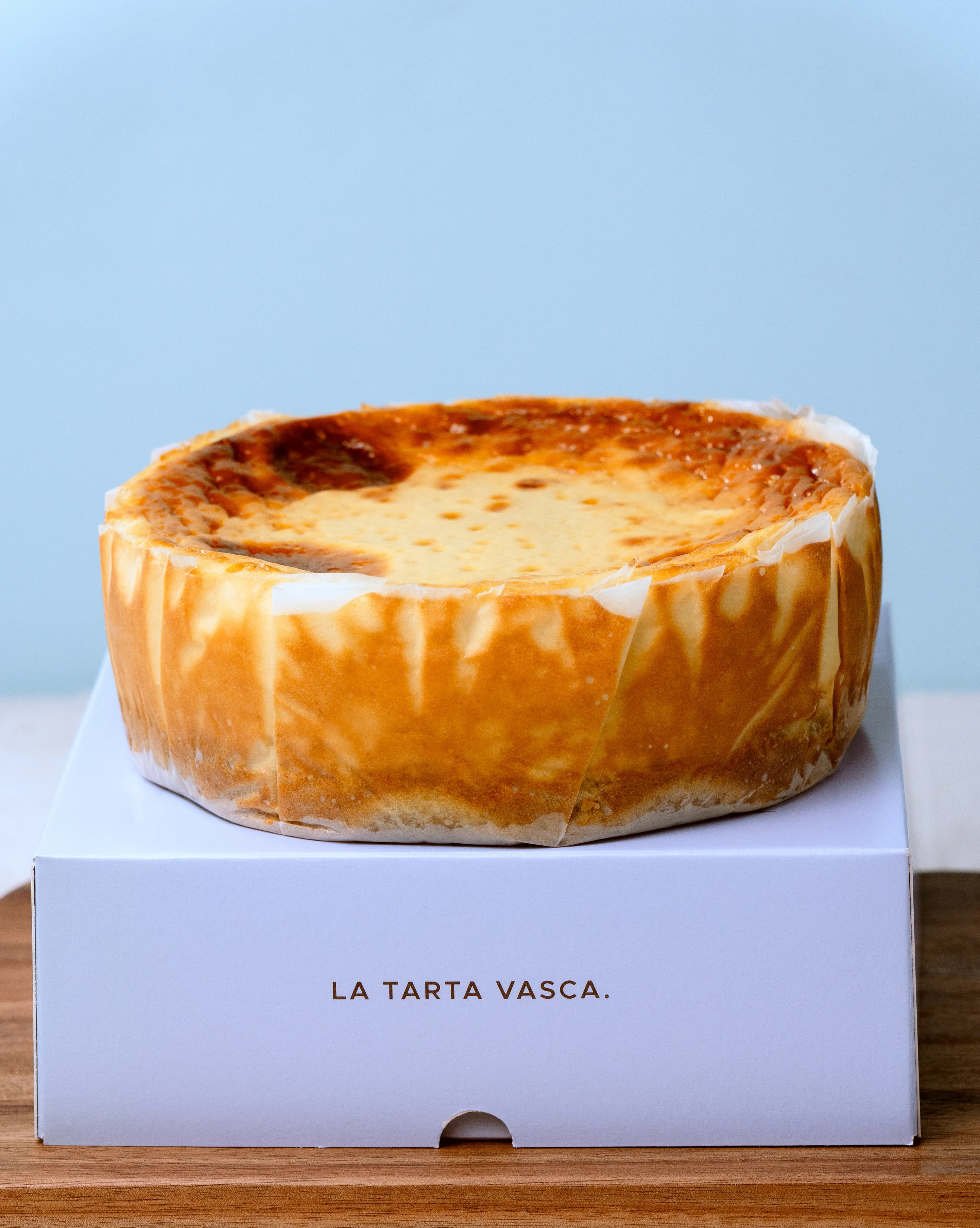 Tarta vasca clásica en caja Mer & Mer